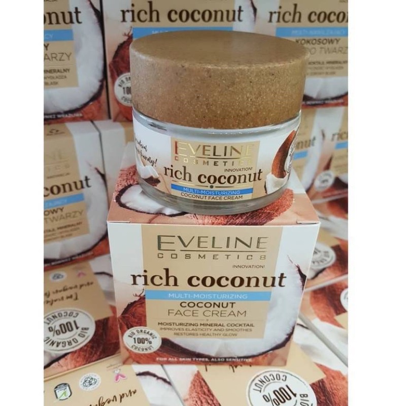 Eveline Rich Coconut Multi-Moisturizing Coconut Face Cream 50ml