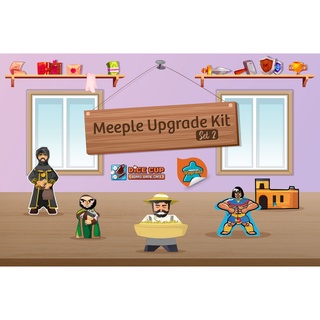 [ของแท้] Sticker Meeple Upgrade Set 2 Board Game สติ๊กเกอร์สำหรับติดอัพเกรด Meeples