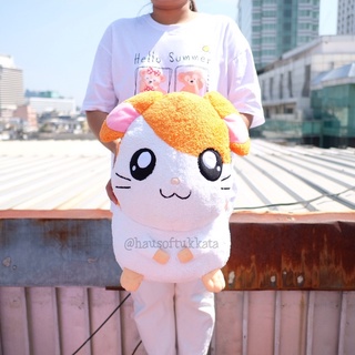 ตุ๊กตา Hamtaro แฮมทาโร่ ท่านั่ง ผ้าขน 16นิ้ว Hamster แฮมสเตอร์