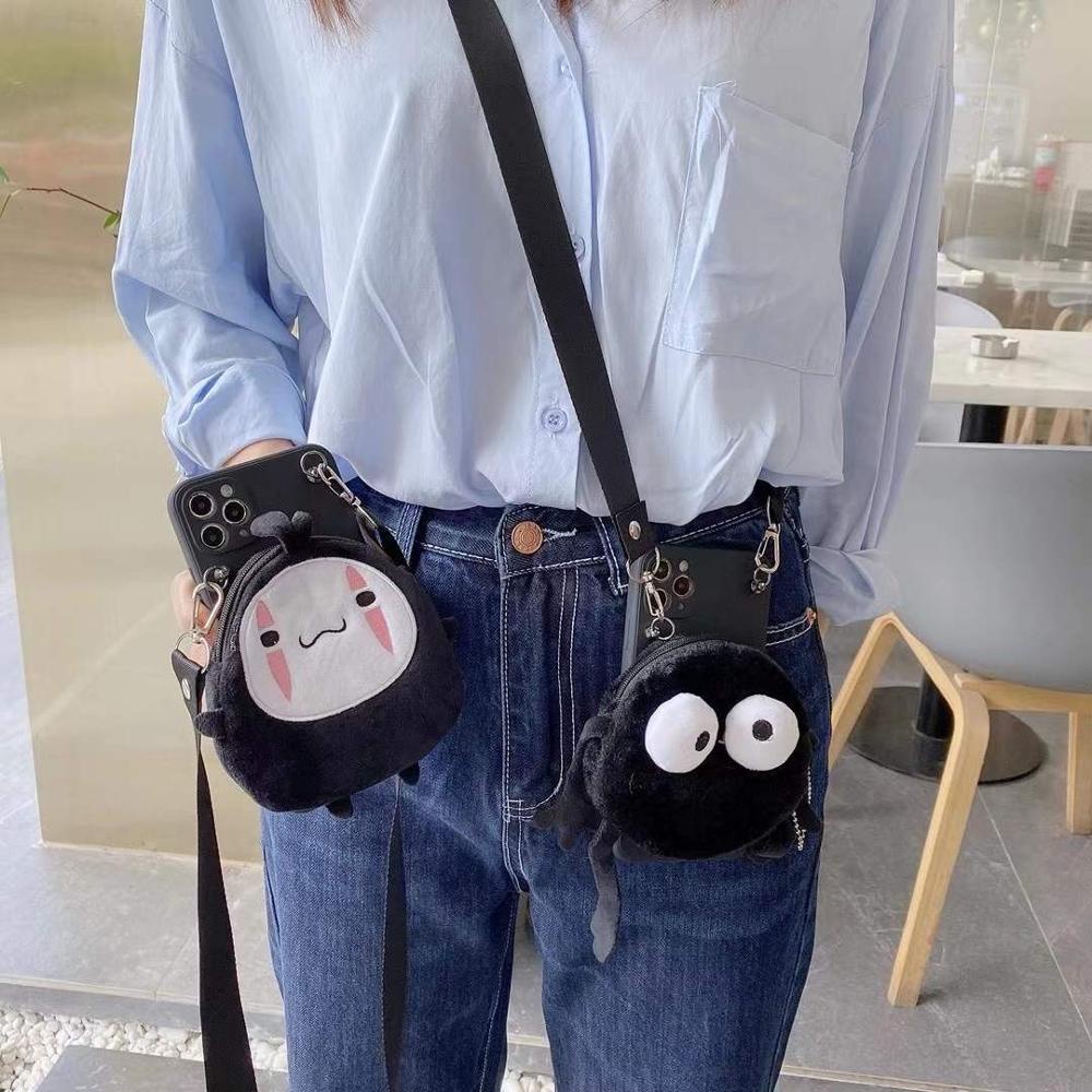 การ์ตูนน่ารัก briquettes กระเป๋าใส่เหรียญเคสโทรศัพท์Crossbody Lanyard Xiaomi Mi 9 SE 10i 10T Ultra R