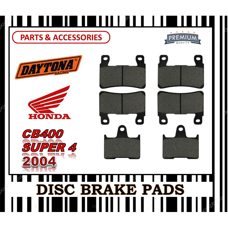 ชุดผ้าเบรค HONDA CB400 SUPER 4 FR0NT & REAR DAYTONA TYPE
