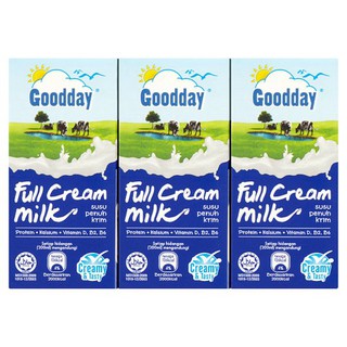 กู๊ดเดย์ยูเอชทีเต็มครีมนม 6 x 200ml