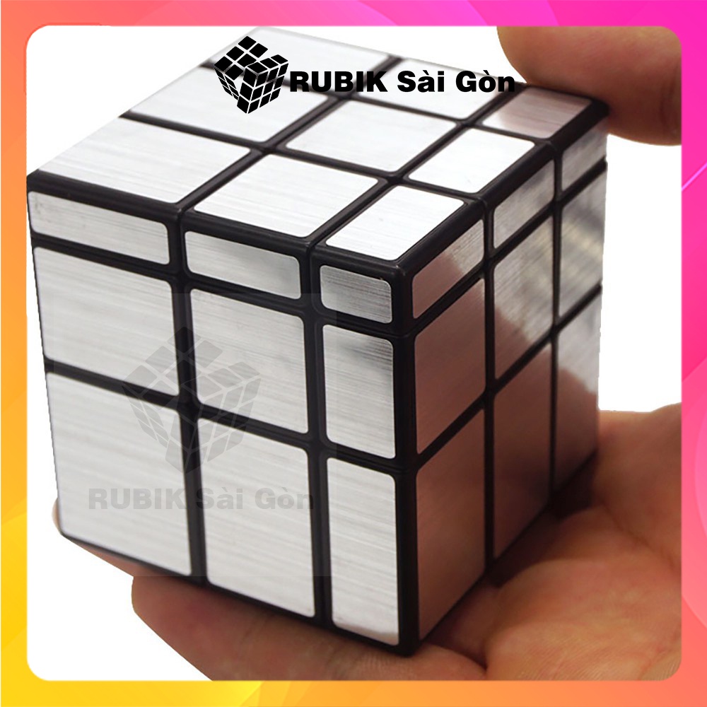 Rubik Mirror กระจกชุบเงิน Silver Rubic Variant MoYu Meilong ดีไซน์สวยหมุนเรียบราคาให้เหตุผล