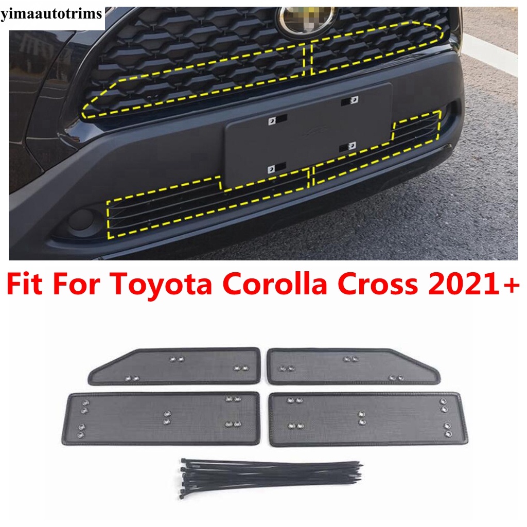 กระจังหน้ารถยนต์ ตาข่ายกันแมลง อุปกรณ์เสริม สําหรับ Toyota Corolla Cross 2021 2022