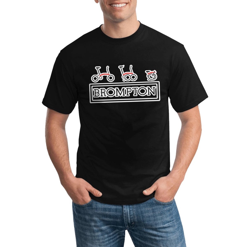 จักรยานปั่นจักรยาน Brompton Grunge Bicycle Explosive Models Tee Casual Mens Clothes