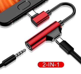 2 In 1 Usb Type C To 3 . 5 mm อะแดปเตอร์แปลงสายเคเบิ้ลชาร์จ Type C