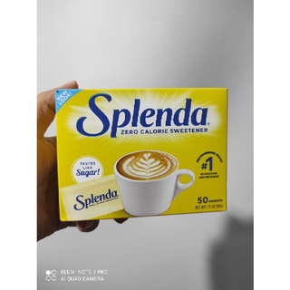 Splenda Sweetener 50pack น้ำตาล Splenda แท้ จากอเมริกา No Calories Sugar from USA