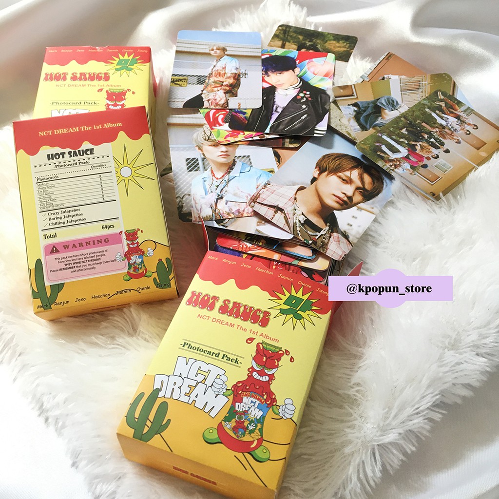 Nct DREAM HOT SAUCE PHOTOCARD PACK อัลบั้มเต็มความยาวอันดับ 1 (HOT SAUCE)
