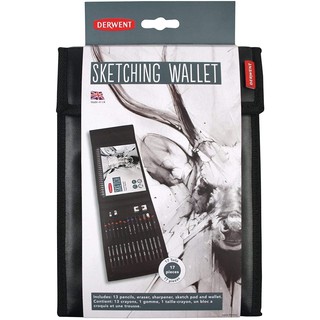 Derwent Sketching Wallet, 17 Pieces Per Set