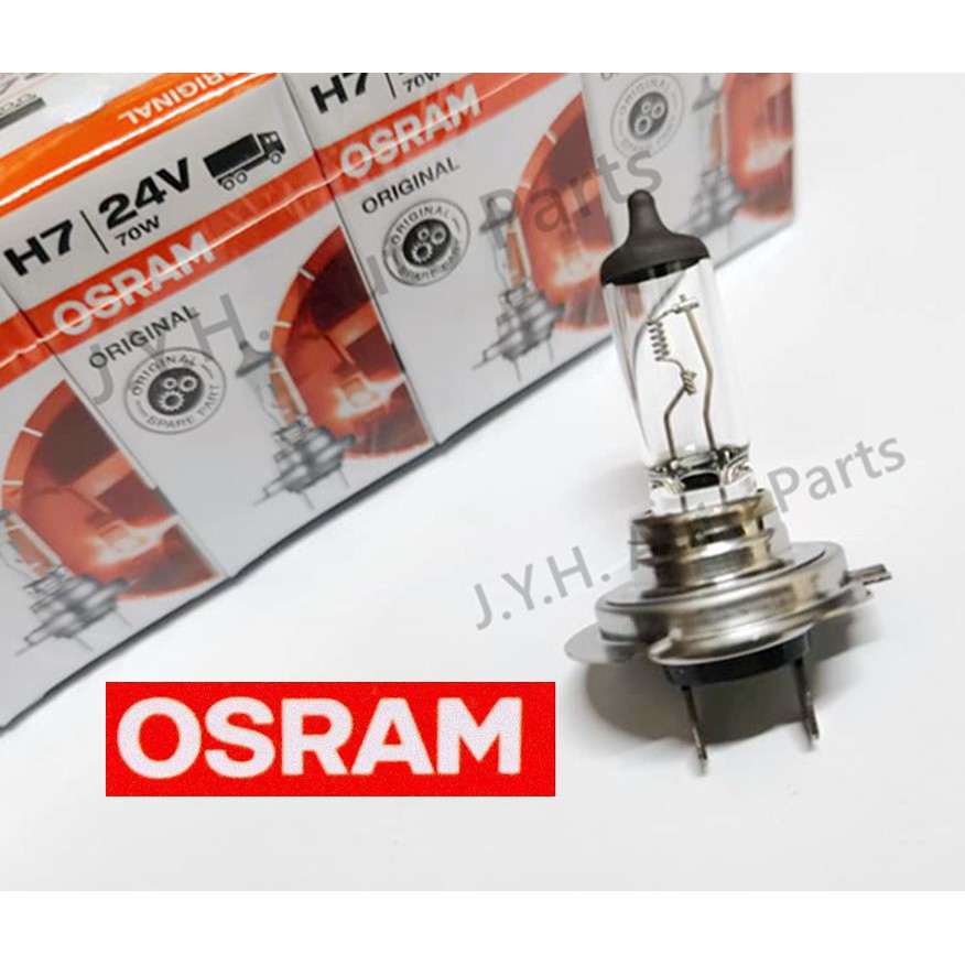 Osram H7 24v 70W Volvo รถบรรทุกรถบัส PX26D 64215 499A H7 24V/70W