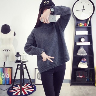 🌼💚พร้อมส่ง!! เสื้อสเวตเตอร์ถักแขนยาว Sweater