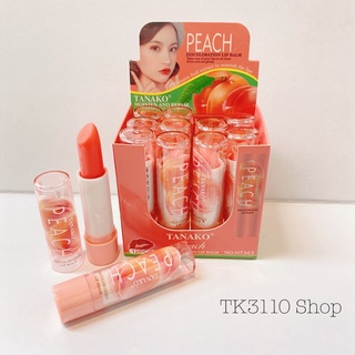 Tanako discoloration lip blam ลิปพีช บำรุงริมฝีปาก🍑 (แพค12 ชิ้น) ลิปมันเปลี่ยนสีลูกพีช HT-363 ​#Tanako​ ลิปมันเปลี่ยนสี🍑