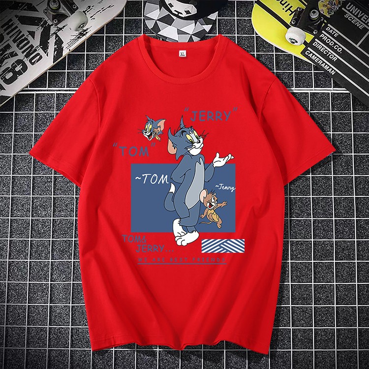 D223(พร้อมส่ง）เสื้อยืดแขนสั้ง สำหรับชายและหญิง.ลายแฟชั่งนานาชาติ ใส่เทียวออกกำลังกายได้