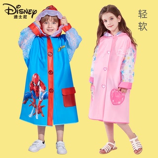 Disney เสื้อกันฝน ลายดิสนีย์ สไปเดอร์แมน พร้อมกระเป๋านักเรียน สําหรับเด็กผู้ชาย 2022