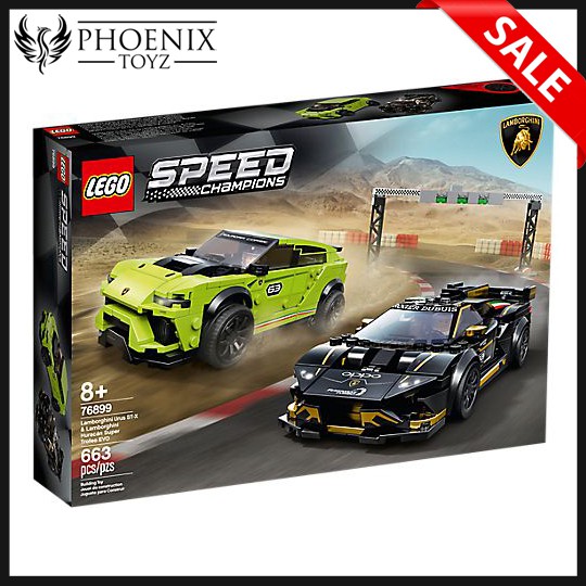 LEGO Speed Champions 76899 Lamborghini Urus ST-X & Lamborghini Huracán Super Trofeo EVO