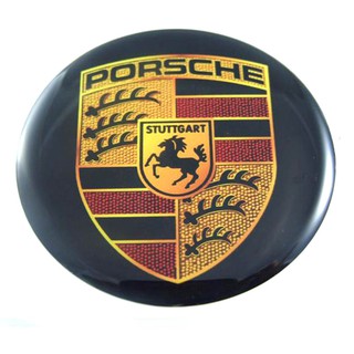 ราคาต่อ 2 ดวง 64mm. สติกเกอร์ PORSCHE สติกเกอร์เรซิน sticker rasin 64 mm. (6.4 cm.) แบบ2