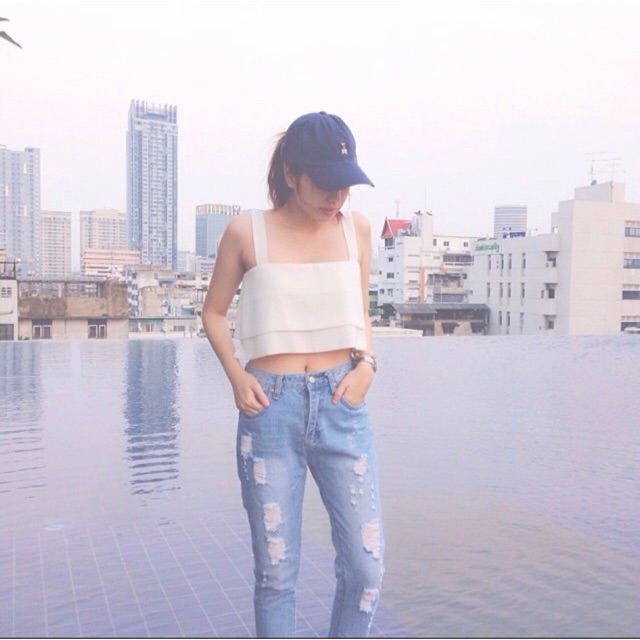 ส่งต่อ เสื้อ layer top แบรนด์ rinraa