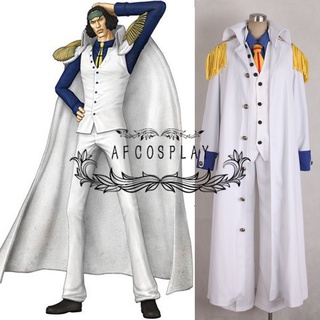 เครื่องแต่งกายคอสเพลย์ One Piece Admiral Aokiji Kuzan ของแท้