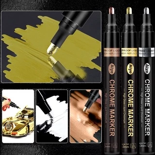 △พร้อมส่ง△ปากกามาร์กเกอร์ สีสะท้อนแสง สีทอง สีเงิน เมทัลลิก กันน้ํา สําหรับงานหัตถกรรม DIY
