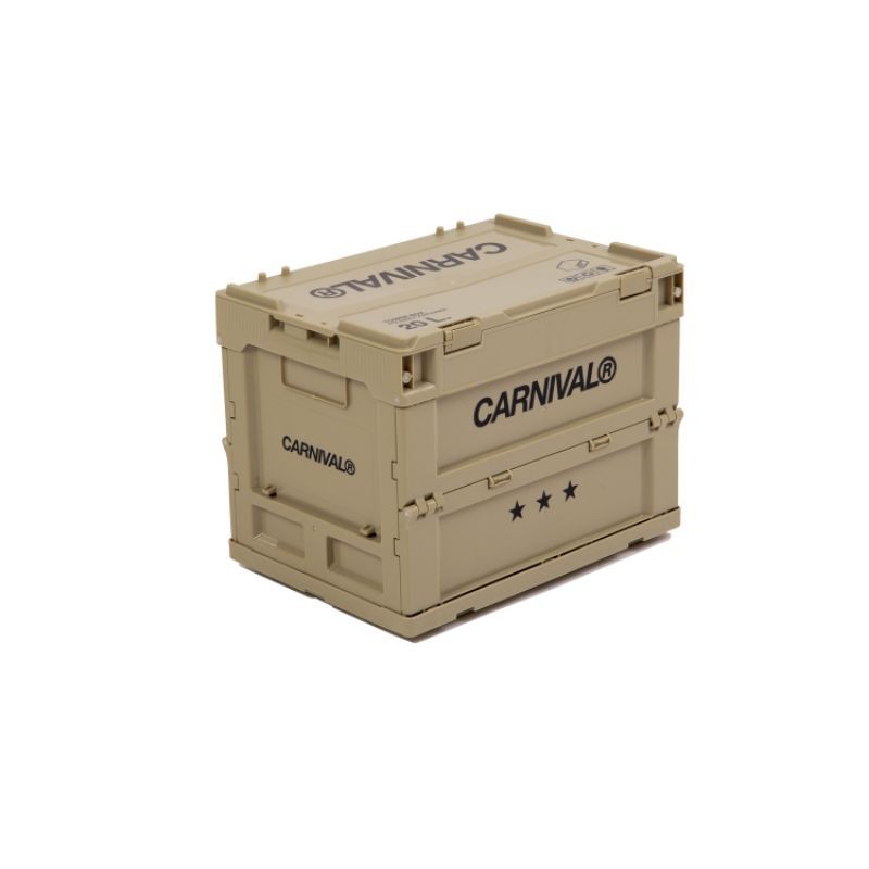 CARNIVAL X TOWER BOX FOLDING CONTAINER 20L (BEIGE)