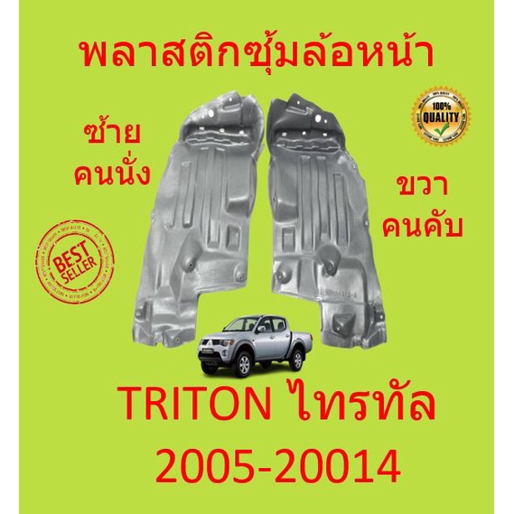 พลาสติกกรุล้อหน้า TRITON 2005-2014 ไทรทัล ซุ้มล้อหน้า พลาสติกกรุล้อ ไทรทัน ชิ้นหน้า กิ๊บล็อค กิ๊ปล็อค