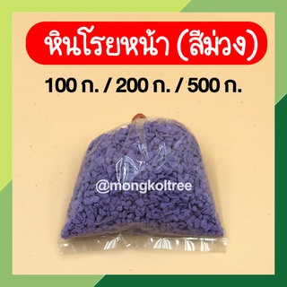 หินโรยหน้า สีม่วง หินโรยหน้ากระถาง หินสี หินเกร็ด หินแคคตัส หินโรยกระถาง หินใส่ต้นไม้ หินใส่กระบองเพชร แบ่งบรรจุ