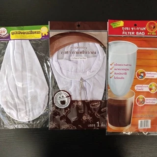 ถุงชง ขนาดเล็ก & กลาง & จัมโบ้ แบบด้ามจับสแตนเลส สำหรับกรองกาแฟ กรองชา
