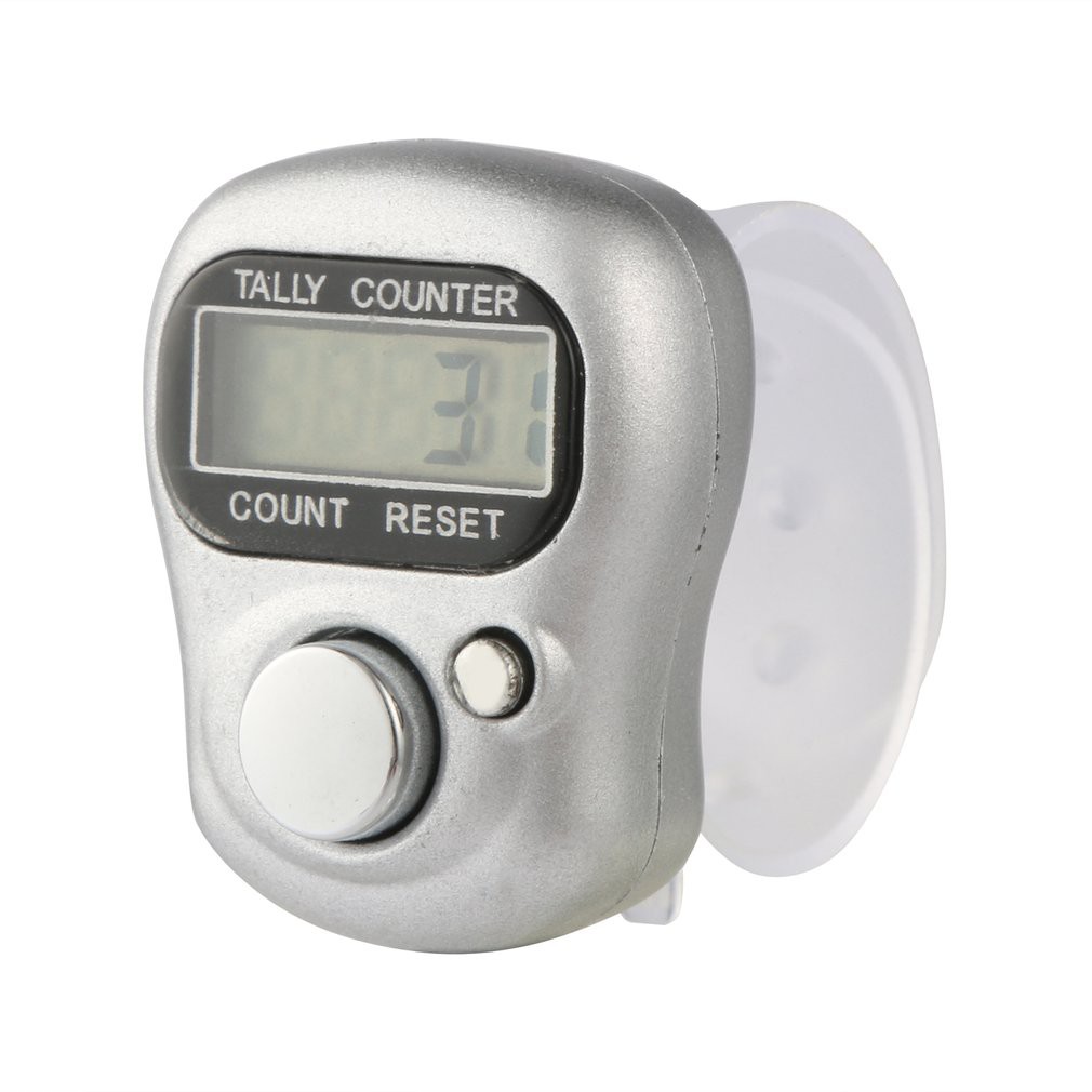 Mini 5-Digit LCD Electronic Digital Finger Hand Held Ring Tally Counter ...