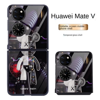 For Huawei P50 Pocket Folding Screen Phone Case 5g High end Cover Glass Violent Bear Party