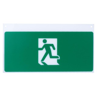 แผ่นป้ายทางออกฉุกเฉิน DELIGHT GLA2 ป้าย ไปทางขวา EMERGENCY EXIT SIGN DELIGHT GLA2 PERSON THROUGH DOORWAY RIGHT DIRECTION