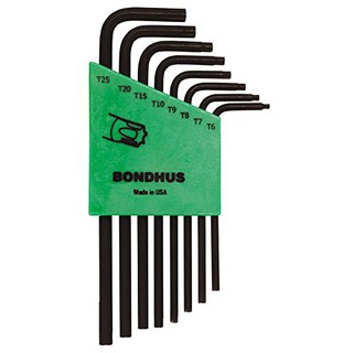 BONDHUS ชุดประแจหัวท็อคตัวแอล 8 ตัว สั้น รุ่น 31832 บอลฮัส USA.แท้ 100%