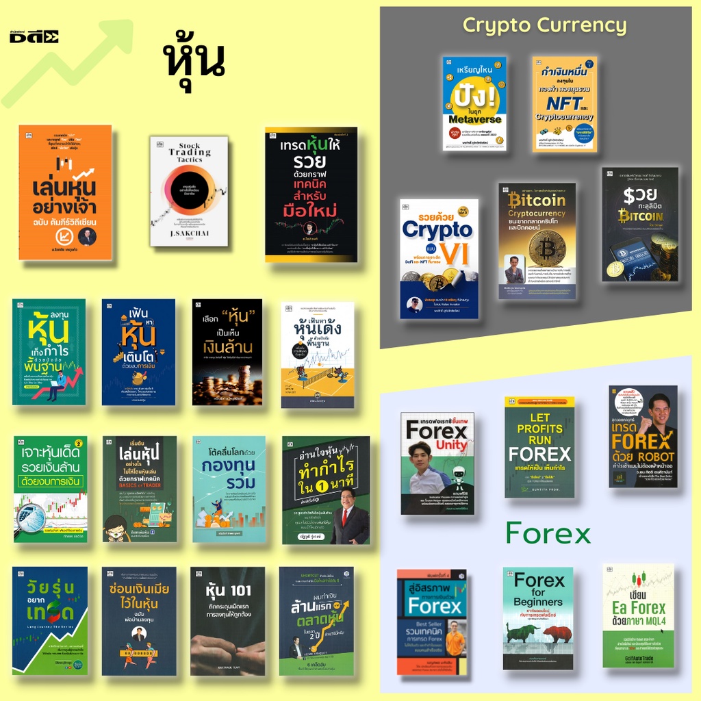 หนังสือ SET ธุรกิจการเงิน การลงทุน ลงทุนหุ้น ลงทุนคริปโต เทรดฟอเร็กซ์ : Stock Trading Forex Cryptocu