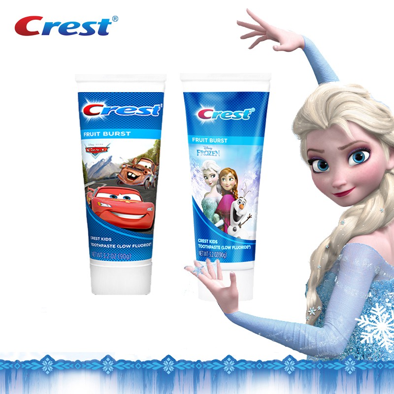 ยาสีฟัน Crest Children Toothpaste Low Fluoride Formula Gentle Care for
