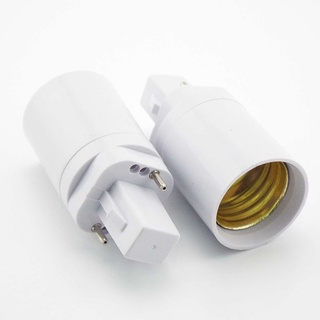 อะแดปเตอร์ซ็อกเก็ตหลอดไฟฮาโลเจน CFL G24 เป็น E27 G24 1 ชิ้น