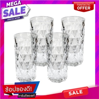 แก้วน้ำ 380ml KECH GEM แพ็ค 4 ใบ แก้วน้ำ TUMBLER 380ml KECH GEM PACK 4