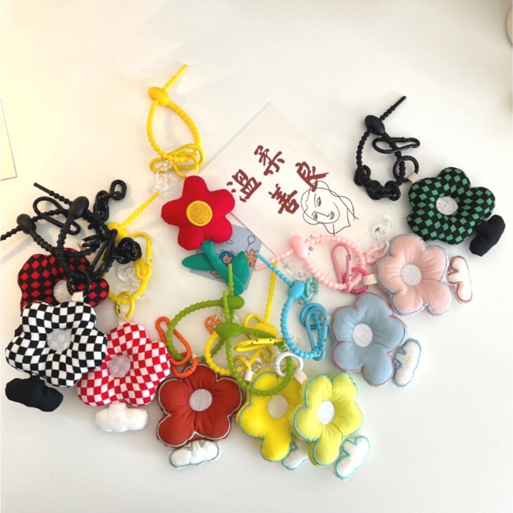 🌺กระเป๋าผ้านุ่มนิ่ม กระเป๋าถือ ลายดอกไม้ สีขาว (A221)