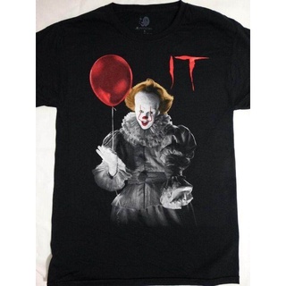 เสื้อยืด พิมพ์ลายลูกโป่ง WANYG It The Movie Pennywise The Clown Holding สไตล์คลาสสิก เหมาะกับของขวัญวันเกิด สําหรับผู้ชา