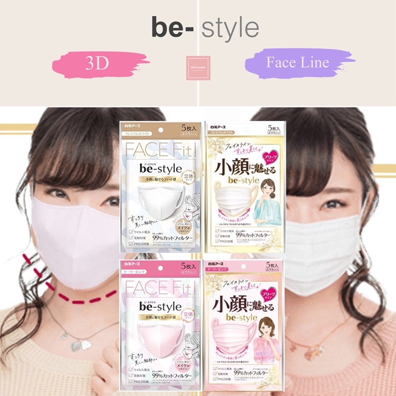 Be-Style Face Fit! Mask หน้ากากอนามัย ป้องกันไวรัส และ PM2.5