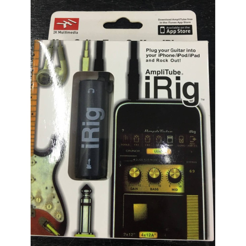 iRig AmpliTube Effect Guitar อุปกรณ์เพิ่มเอฟเฟคเสียงต่อกีต้าร์ กับ iphone