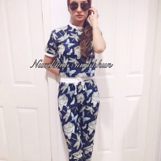 พร้อมส่งพรุ่งนี้เช้าจ้าาาา  ✨New arrival✨ ชุดเซต 2 ชิ้น ลายดอกแขนสั้น มาคูกับกางเกงขายาว มาล้าวๆๆๆเช