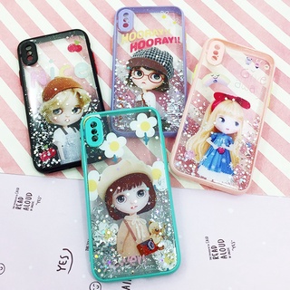 พร้อมส่งเคส OPPO A74 A94 A15 A53 A93 เคสใสกากเพชร เคสไล่สี เคสกันกล้อง เคสกลิตเตอร์ เคสมือถือน่ารักลายการ์ตูน