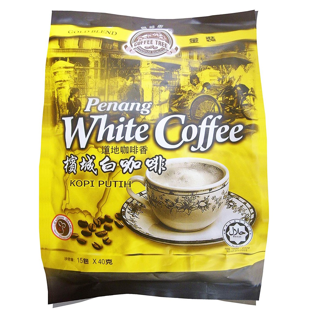 Penang white coffee (ปีนังไวท์คอฟฟี่) Product of malaysia HALAL