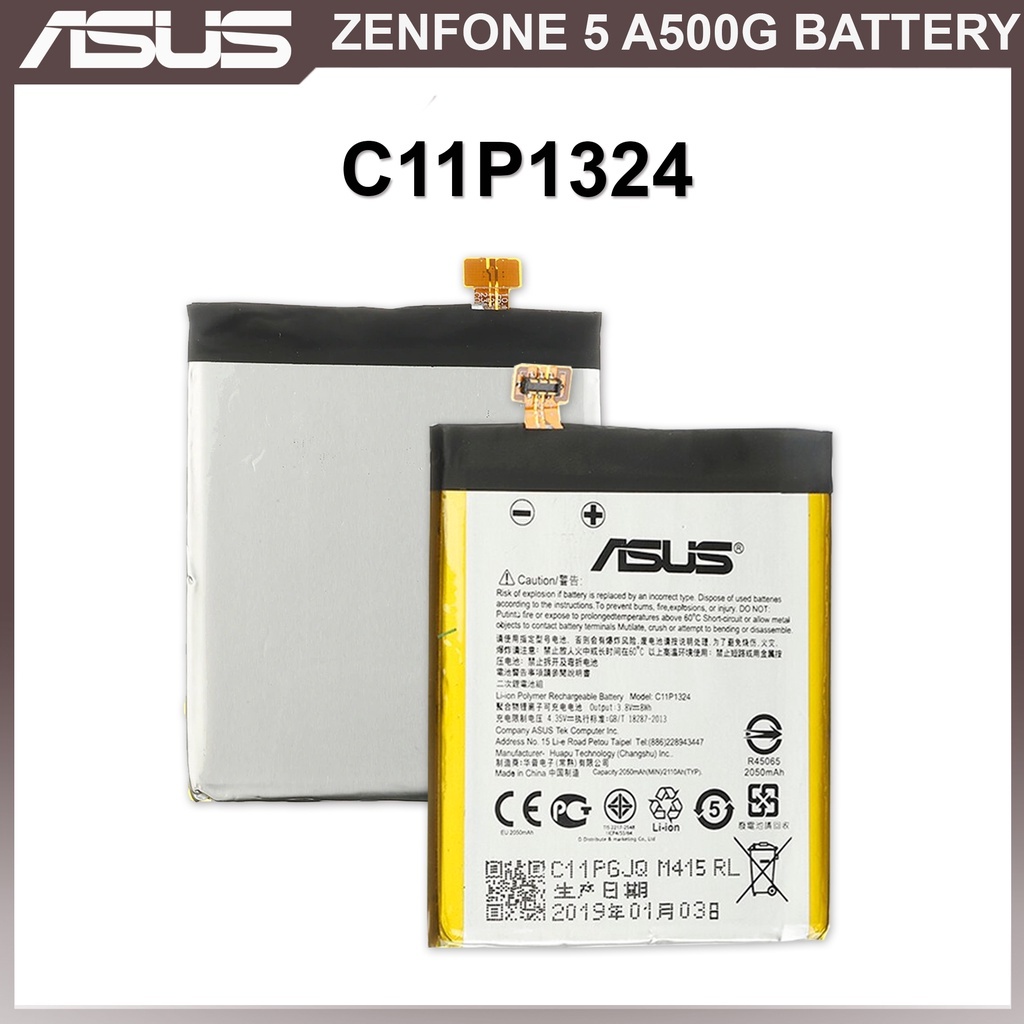 Asus Zenfone 5 A500G T00J A500CG A500KL A501CG แบตเตอรี่รุ่นเดิม C11P1324 (2050mAh)