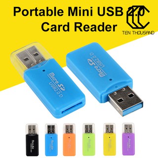 T ~ Mini Portable Usb 2 . 0 Tf Micro Sd อุปกรณ์อ่านเมมโมรี่การ์ดสําหรับ Pc Laptop