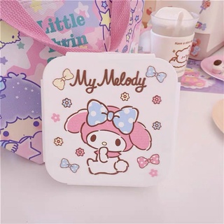 Sanrio Kt melody กล่องใส่อาหารสุนัขขนาดใหญ่มีฝาปิดพร้อมฝาปิด