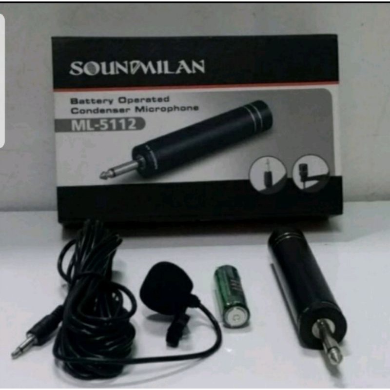 soundmilan ML-5112 ไมโครโฟนเหน็บเสื้อ แบบสาย