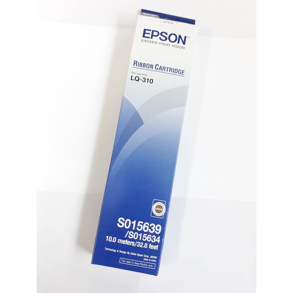 LQ310 ตลับผ้าหมึกดอทฯ Epson S015639 ใช้กับปริ้นเตอร์ดอทเมตริกซ์ Epson LQ-310 ความยาว 10 เมตร