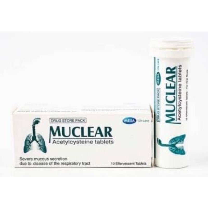 พร้อมส่ง ‼️ Muclear มิวเคลียร์ เม็ดฟู่ละลายน้ำ 10 เม็ด ละลายเสมหะ ลด ...