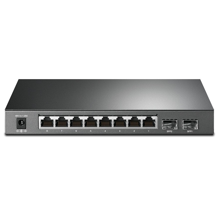 TP-Link TL-SG2210P JetStream 8-Port Gigabit Smart PoE Switch with 2 SFP Slots