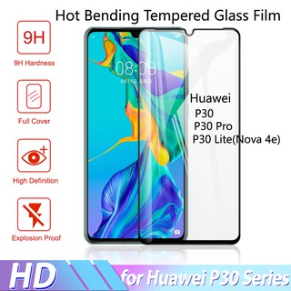 ฟิล์มกระจกนิรภัยกันรอย 3D สําหรับ Huawei P30 P30 Lite Huawei P30 Pro